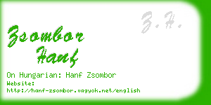 zsombor hanf business card